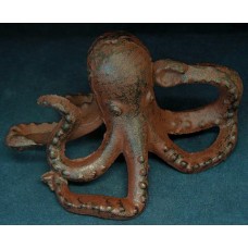 5in Cast Iron Rustic Octopus Decor